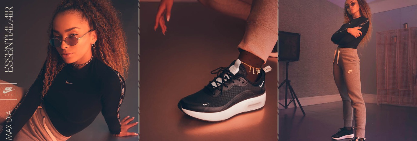 nike air max dia all black womens